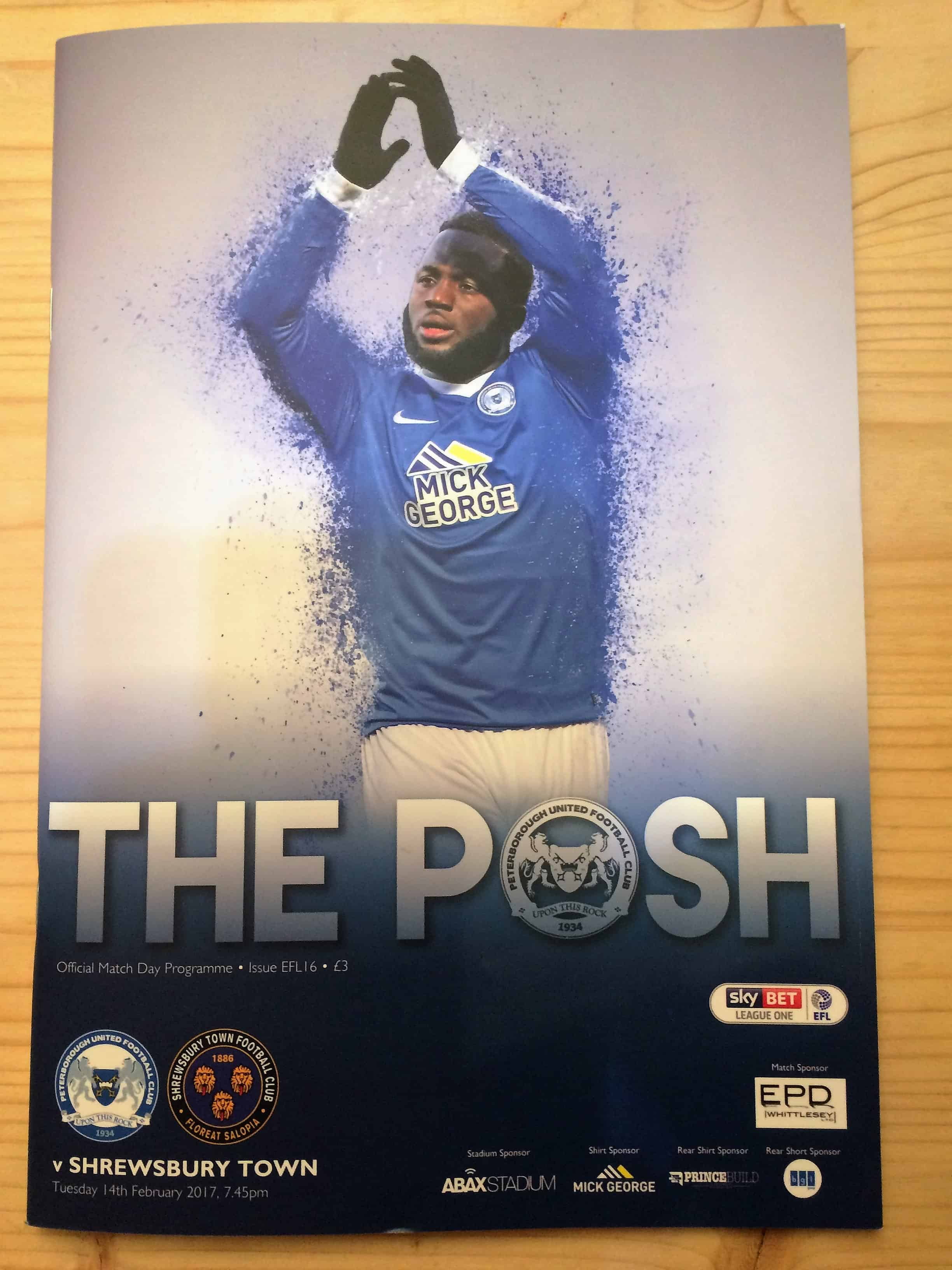 Peterborough United FC v Shrewsbury Town FC